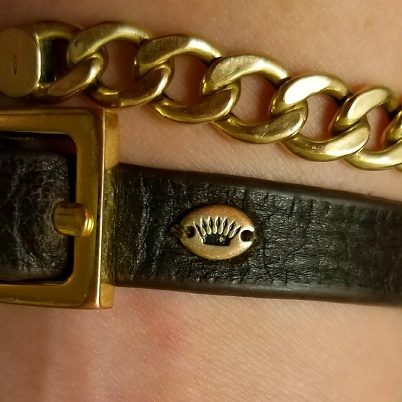 Juicy Couture Rhinestone Stud Leather Bracelet - Picture 3 of 4